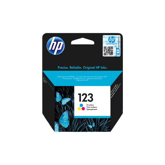 HP 123 Tri-color Original Ink Cartridge (F6V16AE)