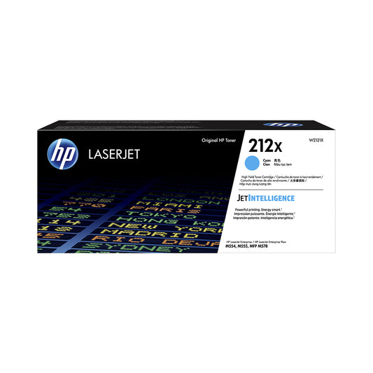 HP 212X High Yield Cyan Original LaserJet Toner Cartridge (W2121X)