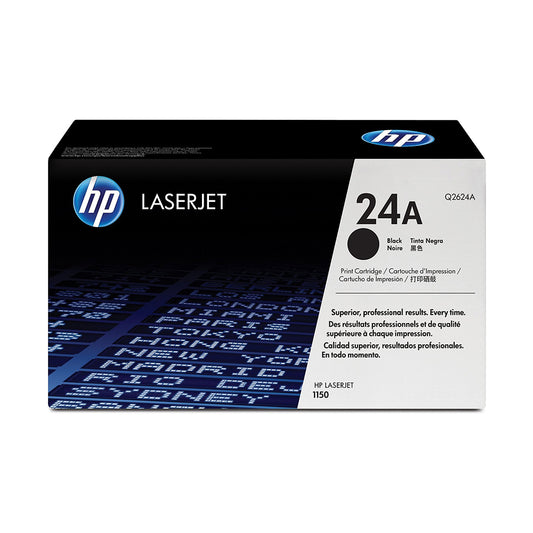 HP 24A Black Original LaserJet Toner Cartridge (Q2624A)