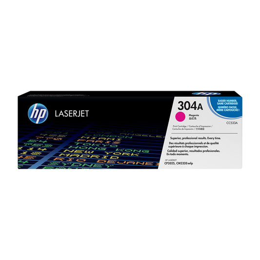 HP 304A Magenta Original LaserJet Toner Cartridge (CC533A)