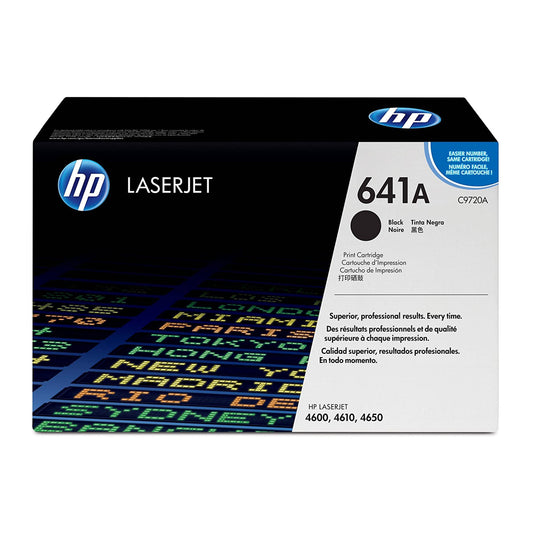 HP 641A Black Original LaserJet Toner Cartridge (C9720A)