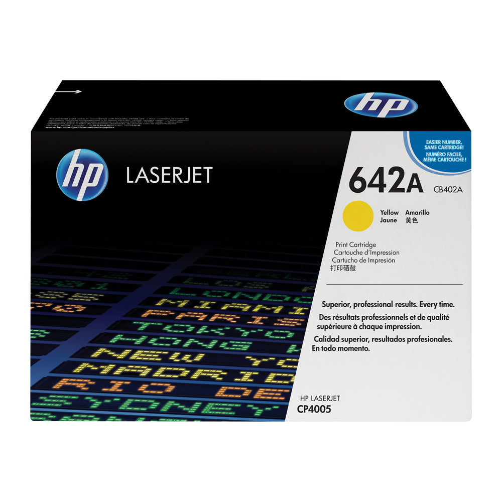 HP 642A Yellow Original LaserJet Toner Cartridge (CB402A)