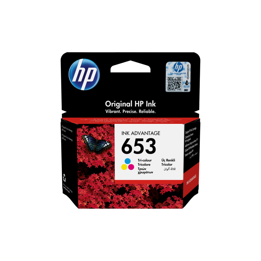 HP 653 Tri-color Original Ink Advantage Cartridge (3YM74AE)