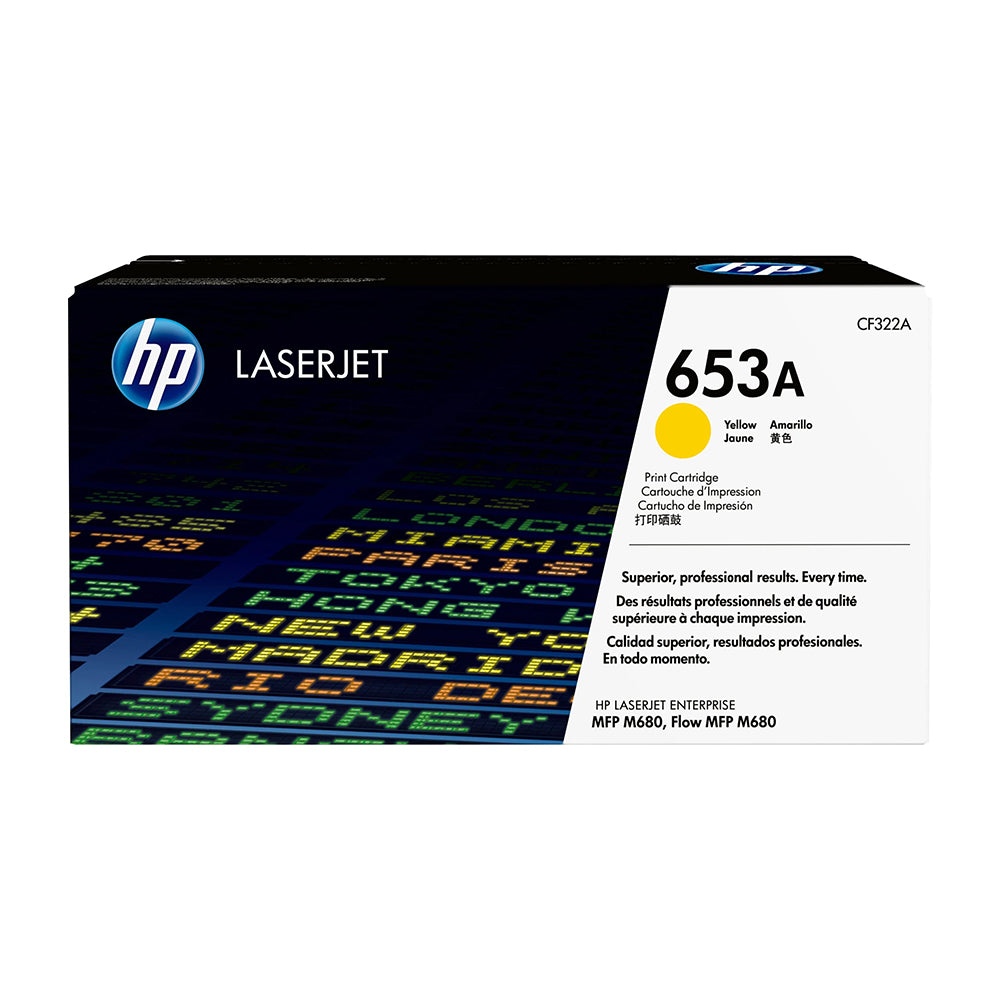 HP 653A Yellow Original LaserJet Toner Cartridge (CF322A)