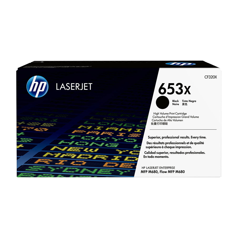 HP 653X High Yield Black Original LaserJet Toner Cartridge (CF320X)