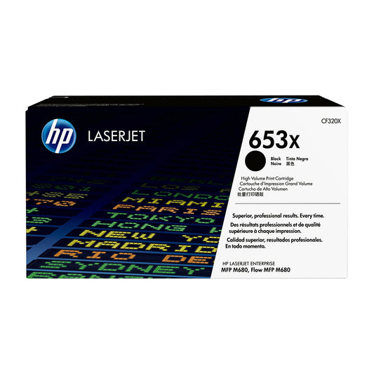 HP 653X High Yield Black Original LaserJet Toner Cartridge (CF320X)
