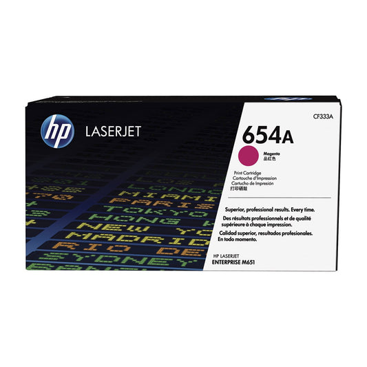 HP 654A Magenta Original LaserJet Toner Cartridge (CF333A)