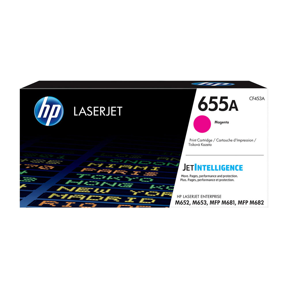 HP 655A Magenta Original LaserJet Toner Cartridge (CF453A)