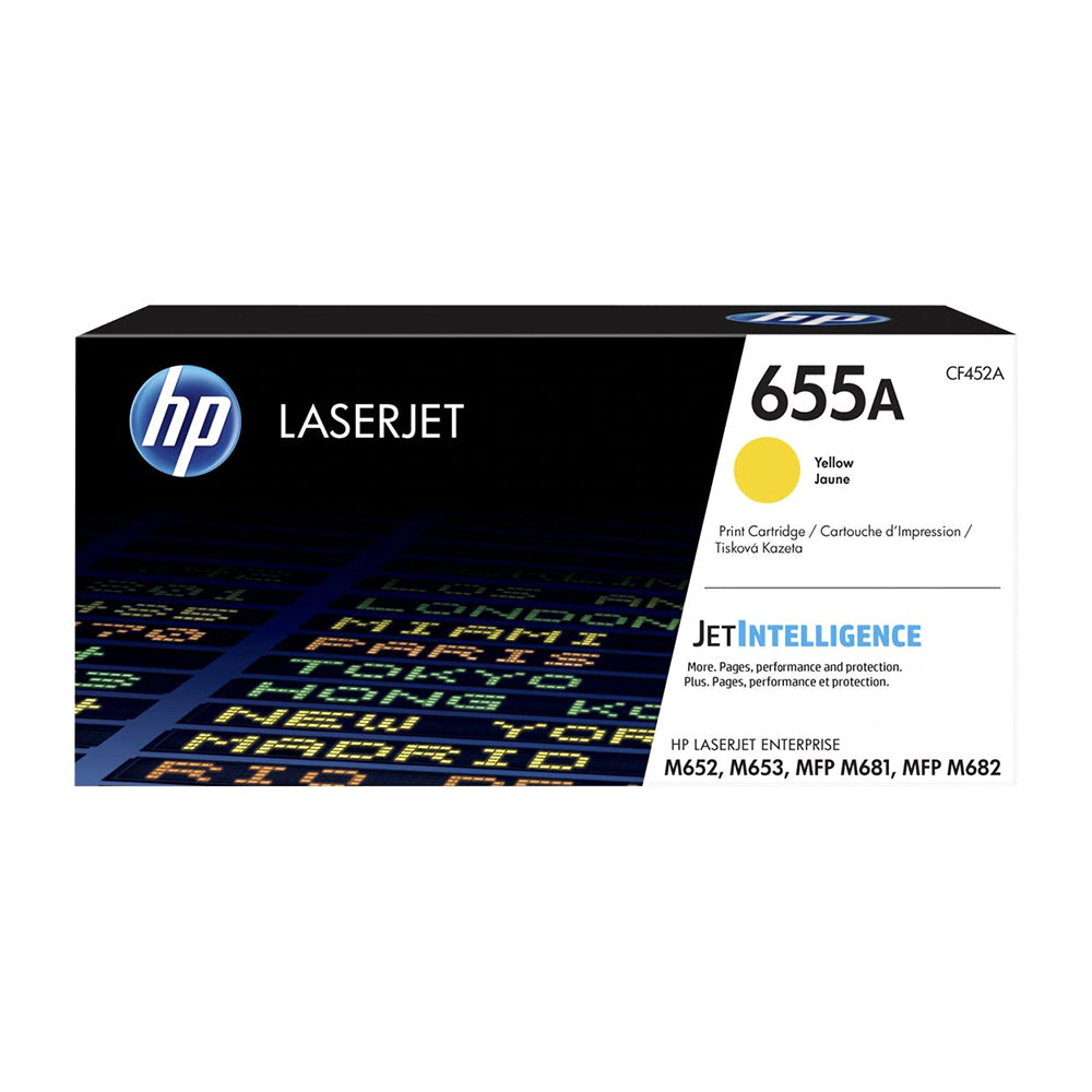 HP 655A Yellow Original LaserJet Toner Cartridge (CF452A)