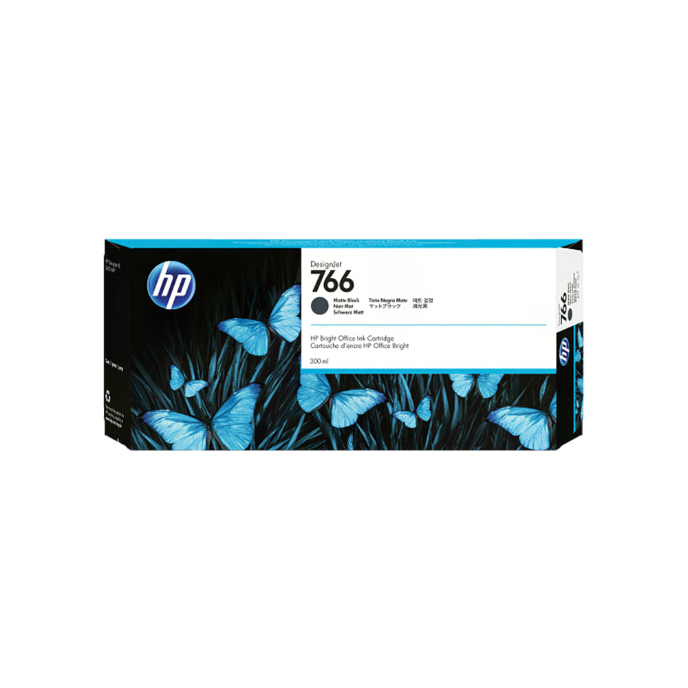 HP 766 300-ml Matte Black DesignJet Ink Cartridge (P2V92A)