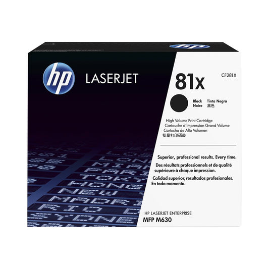HP 81X High Yield Black Original LaserJet Toner Cartridge (CF281X)