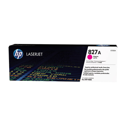 HP 827A Magenta Original LaserJet Toner Cartridge (CF303A)