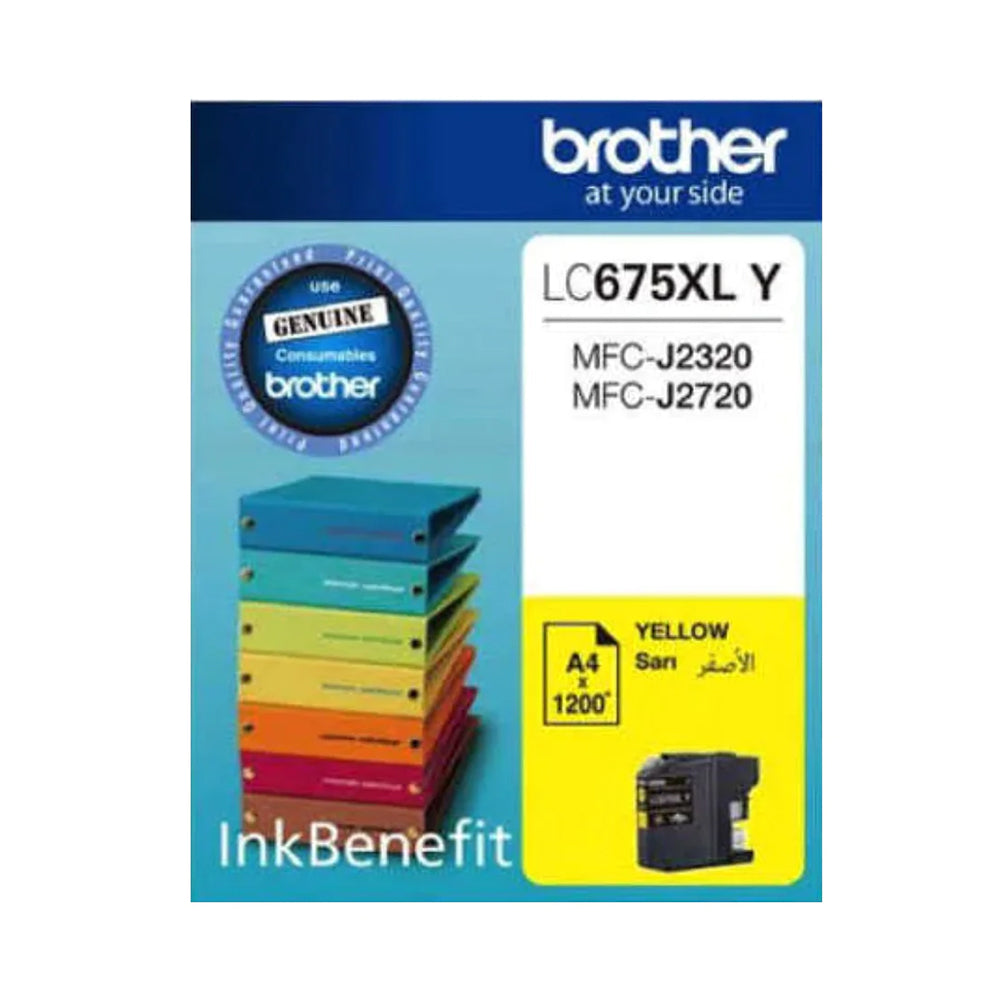 خرطوشة حبر أصفر من Brother LC675XL