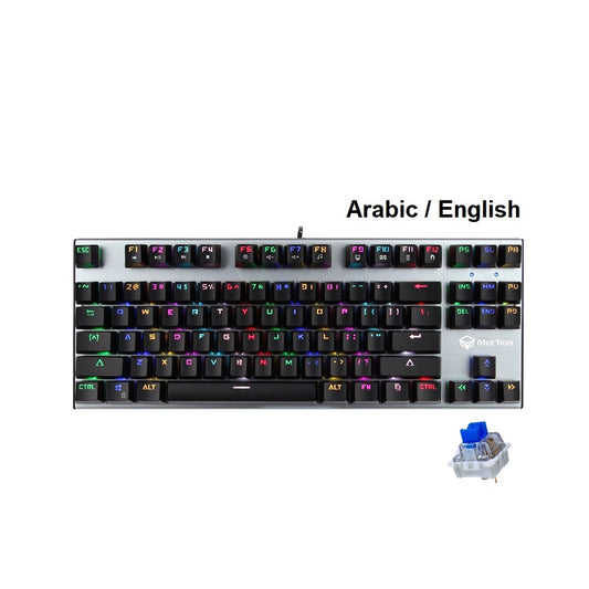 MeeTion MK04 RGB Backlit Multimedia Blue Switch Mechanical Gaming Keyboard