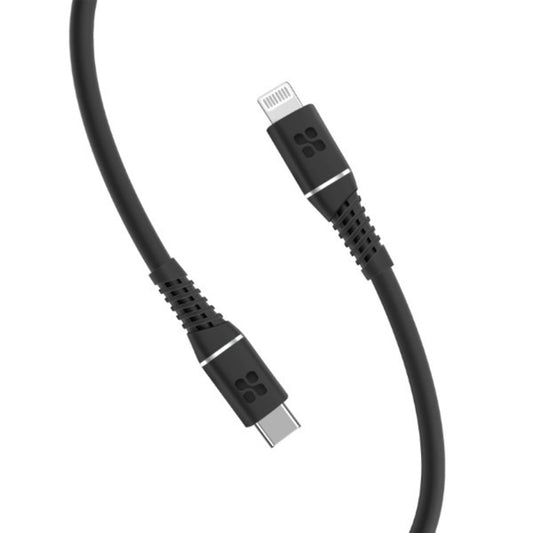 Promate PowerLine-Ci120 20W Power Delivery USB-C To Apple® Lightning Connector Cable - Black