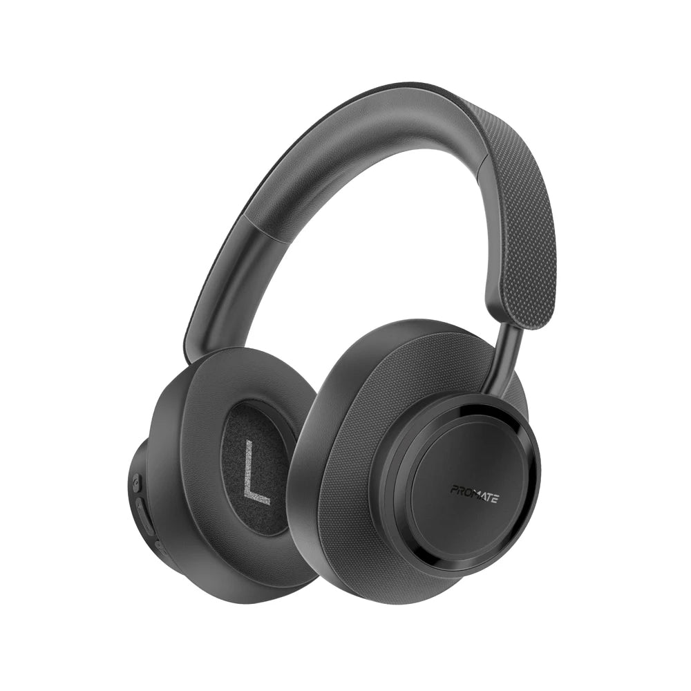 Promate Takt High Fidelity Over-Ear Stereo Wireless Headphones - Black