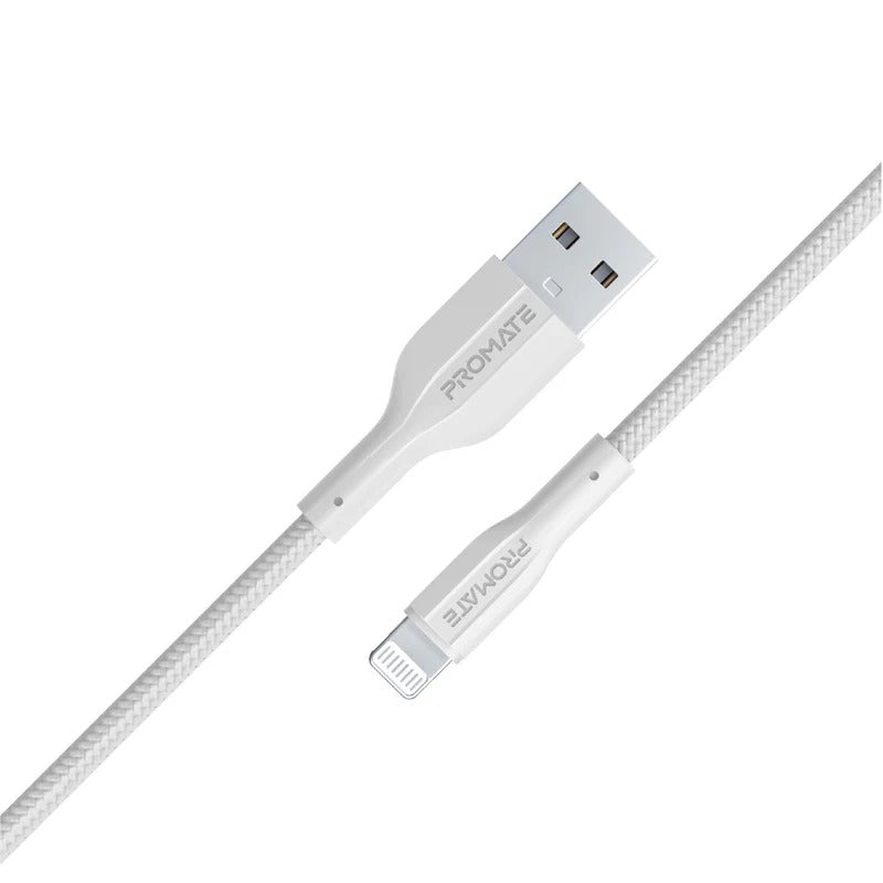 Promate XCord-AC Super Flexible Data and Charge USB-C Cable - White
