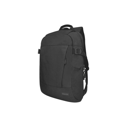 Promate Birger 15.6" ComfortStyle™ Laptop Backpack with Large Compartments - Black