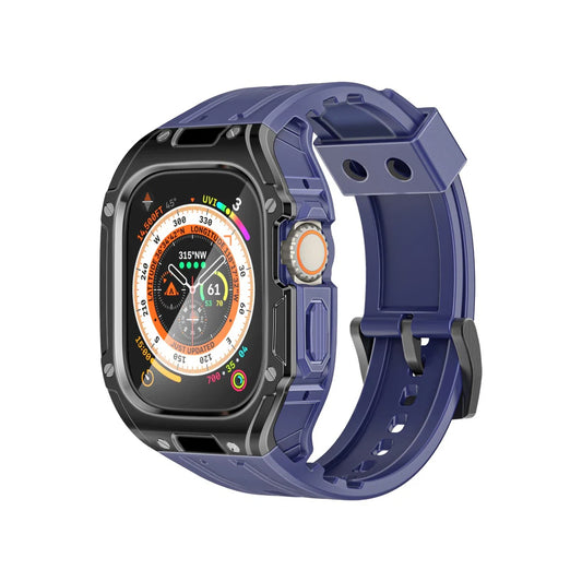 Promate CaseBand Durable Protection Watch Case with TPU Watch Band - Blue