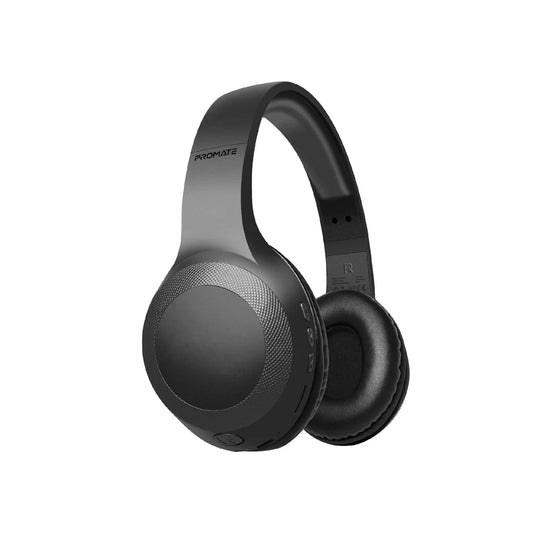 Promate LaBoca Deep Bass Over-Ear Wireless Headphones - Black