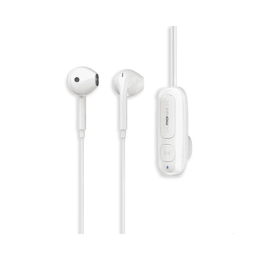 Promate Latch Clip-On High Fidelity Wireless Dynamic Earphones - White