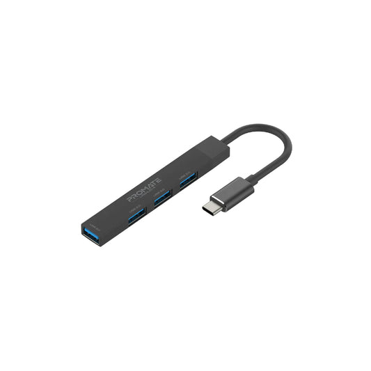 Promate LiteHub-4 4-in-1 Multi-Port USB-C Data Hub