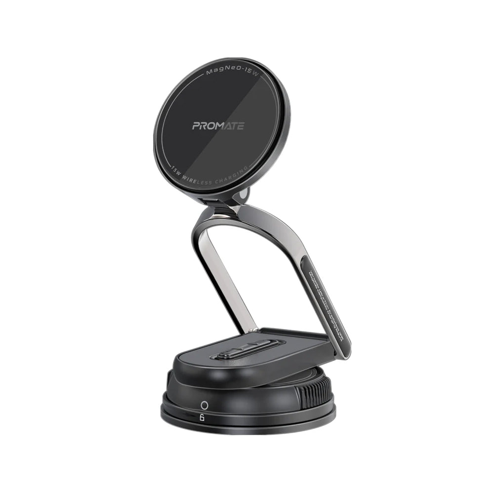 Promate MagNeo-15W Versatile Ultra-Thin Cradleless 15W MagSafe Compatible Charging Mount