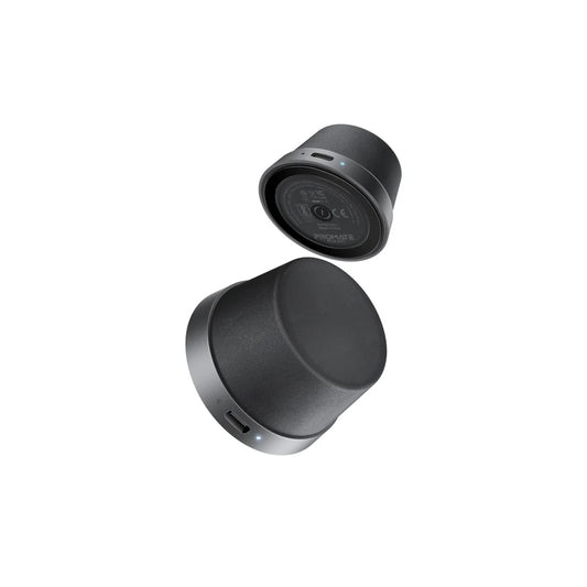 Promate Punch High-Fidelity Mini Bluetooth Speaker with MagSafe Compatible Base - Black