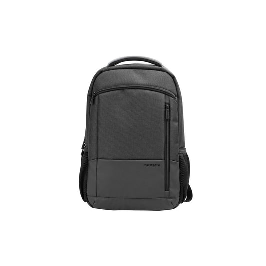 Promate Satchel-BP SleekComfort™ 15.6" Laptop Backpack With Multiple Pockets - Black