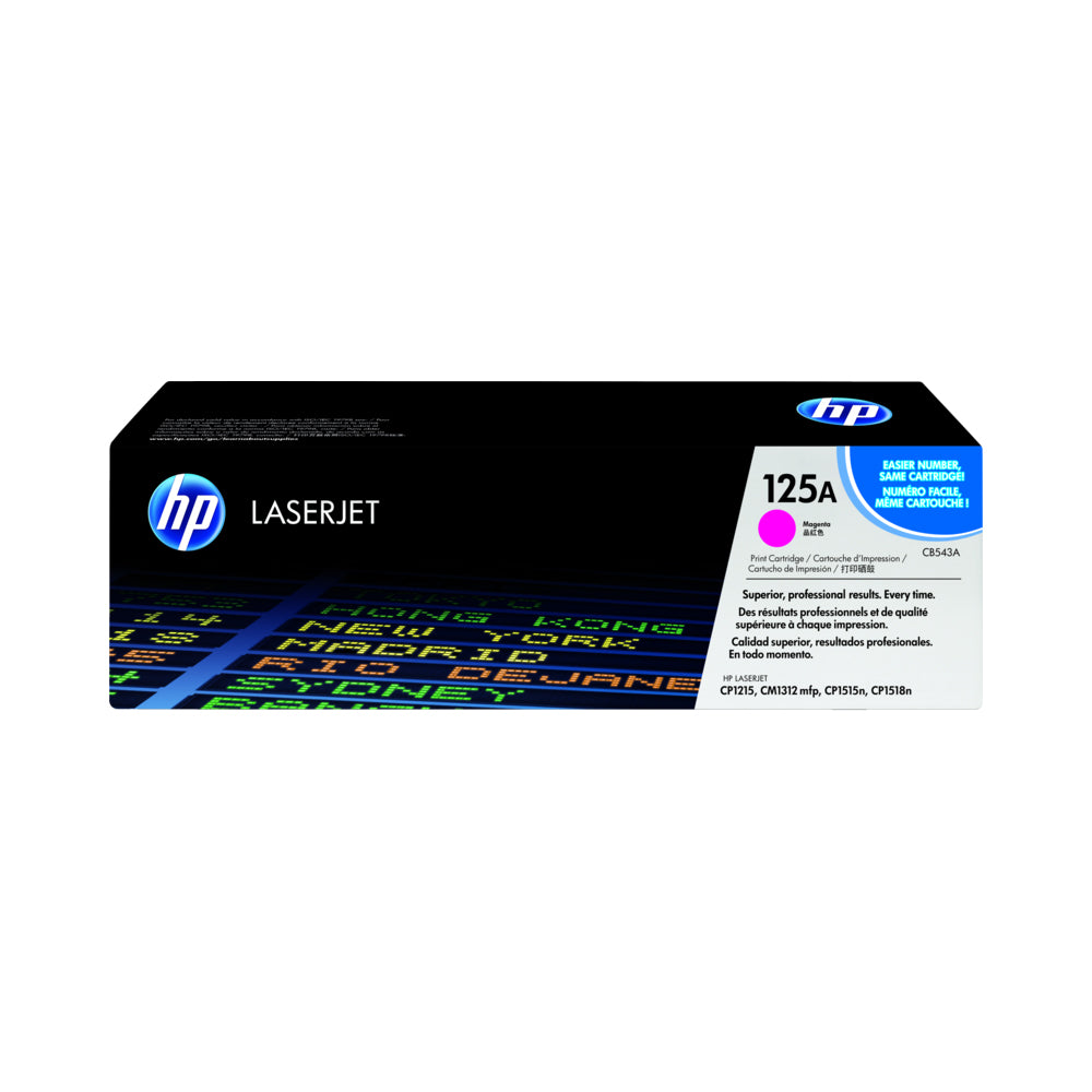 خرطوشة حبر HP 125A الأصلية للطابعة الليزرية باللون الأرجواني (CB543A)