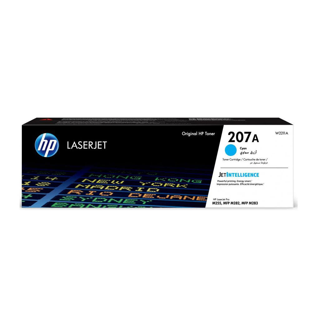 HP 207A Cyan Original LaserJet Toner Cartridge (W2211A)