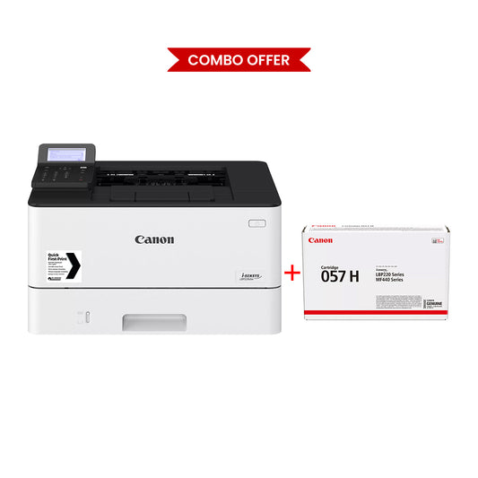Canon i-SENSYS LBP226dw Single-function Mono Laser Printer + Canon 057H Black (3010C002) High Yield Toner Cartridge