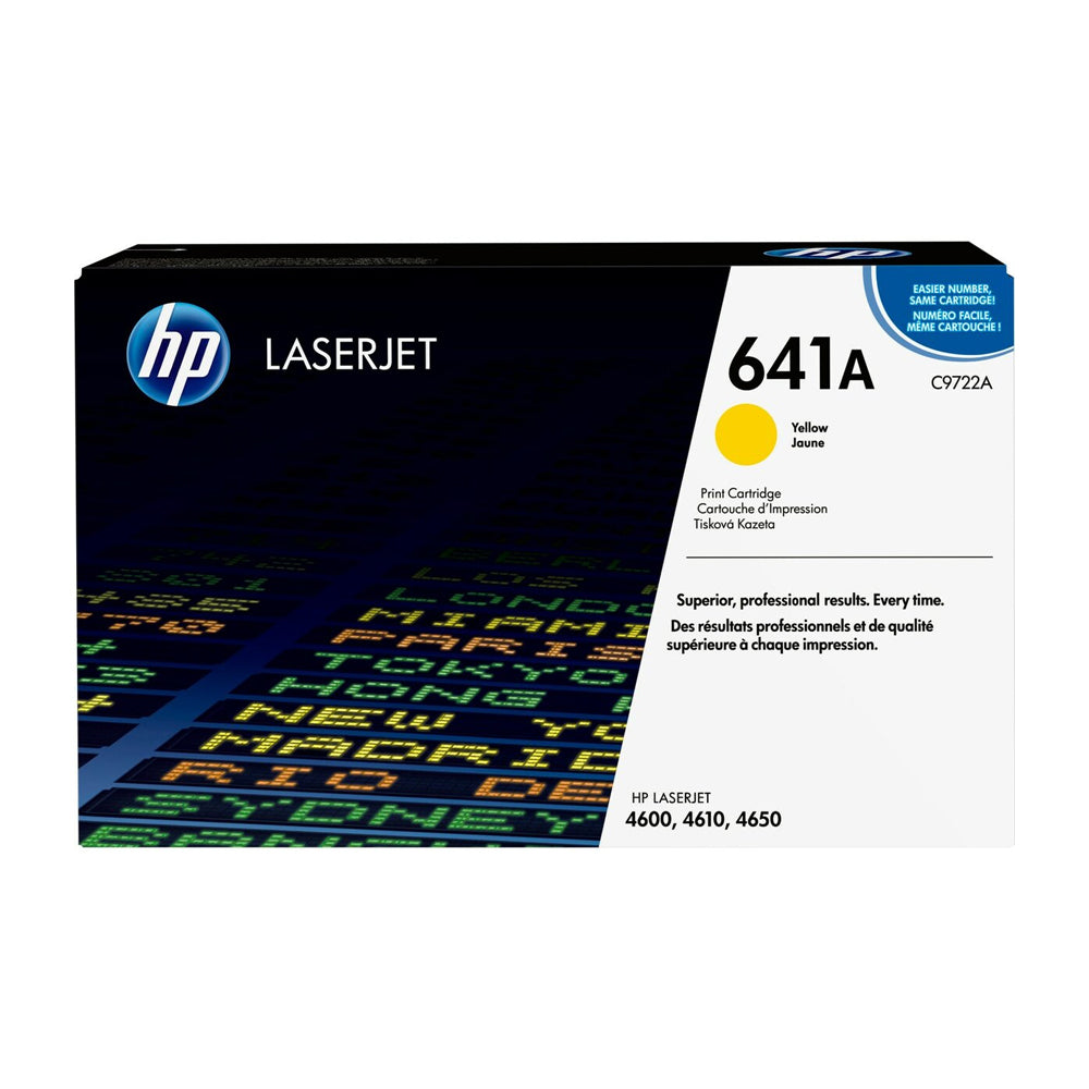 HP 641A Yellow Original LaserJet Toner Cartridge (C9722A)