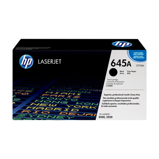 HP 645A Black Original LaserJet Toner Cartridge (C9730A)