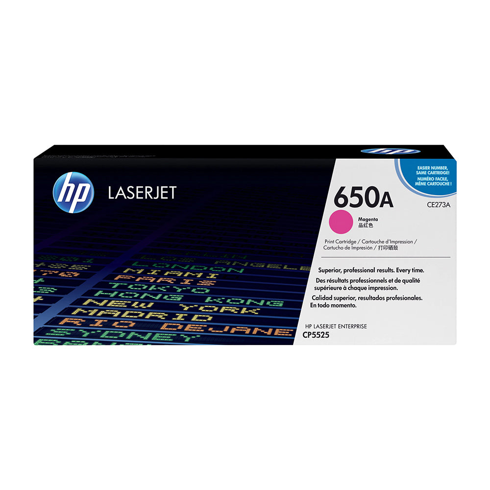 HP 650A Magenta Original LaserJet Toner Cartridge (CE273A)