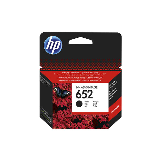HP 652 Black Original Ink Advantage Cartridge (F6V25AE)