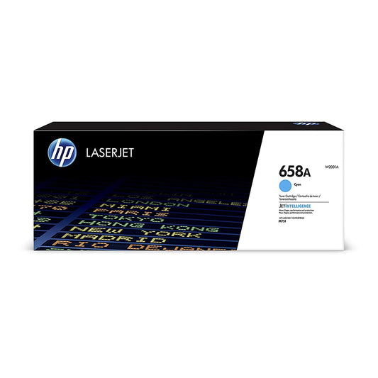 HP 658A Cyan Original LaserJet Toner Cartridge (W2001A)