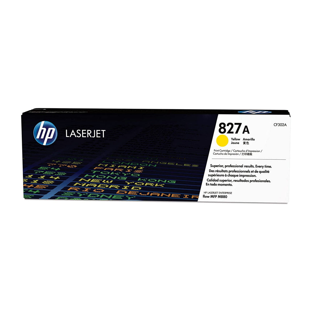 HP 827A Yellow Original LaserJet Toner Cartridge (CF302A)