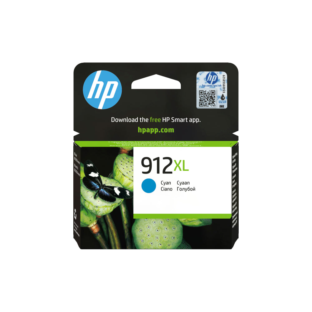 HP 912XL High Yield Cyan Original Ink Cartridge (3YL81AE)