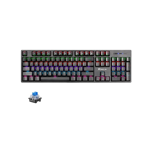 XTRIKE ME GK-918 Mechanical Gaming Keyboard – 104 Keys RGB USB Wired Anti-Ghosting