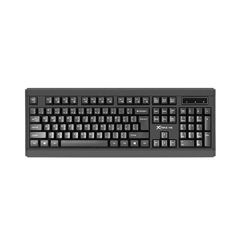 Xtrike Me KB-245 Arabic USB Wired Keyboard - Black