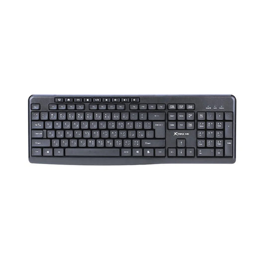 Xtrike Me KB-248 Arabic Wireless Keyboard - Black
