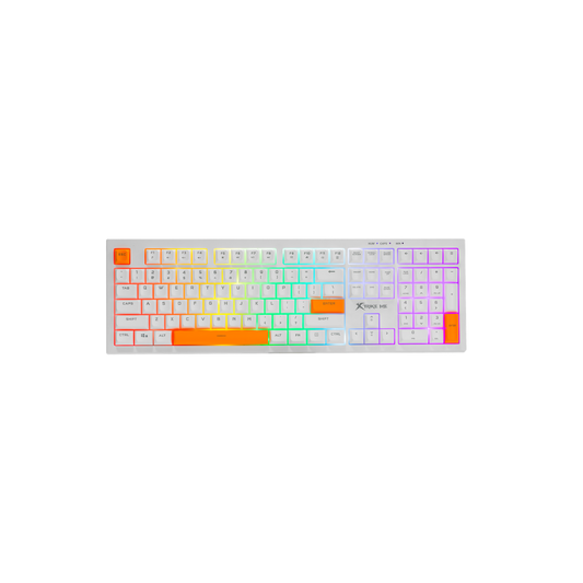 XTRIKE ME KB-512 WE Wired Keyboard 108 Keys Silent Mechanical Feel