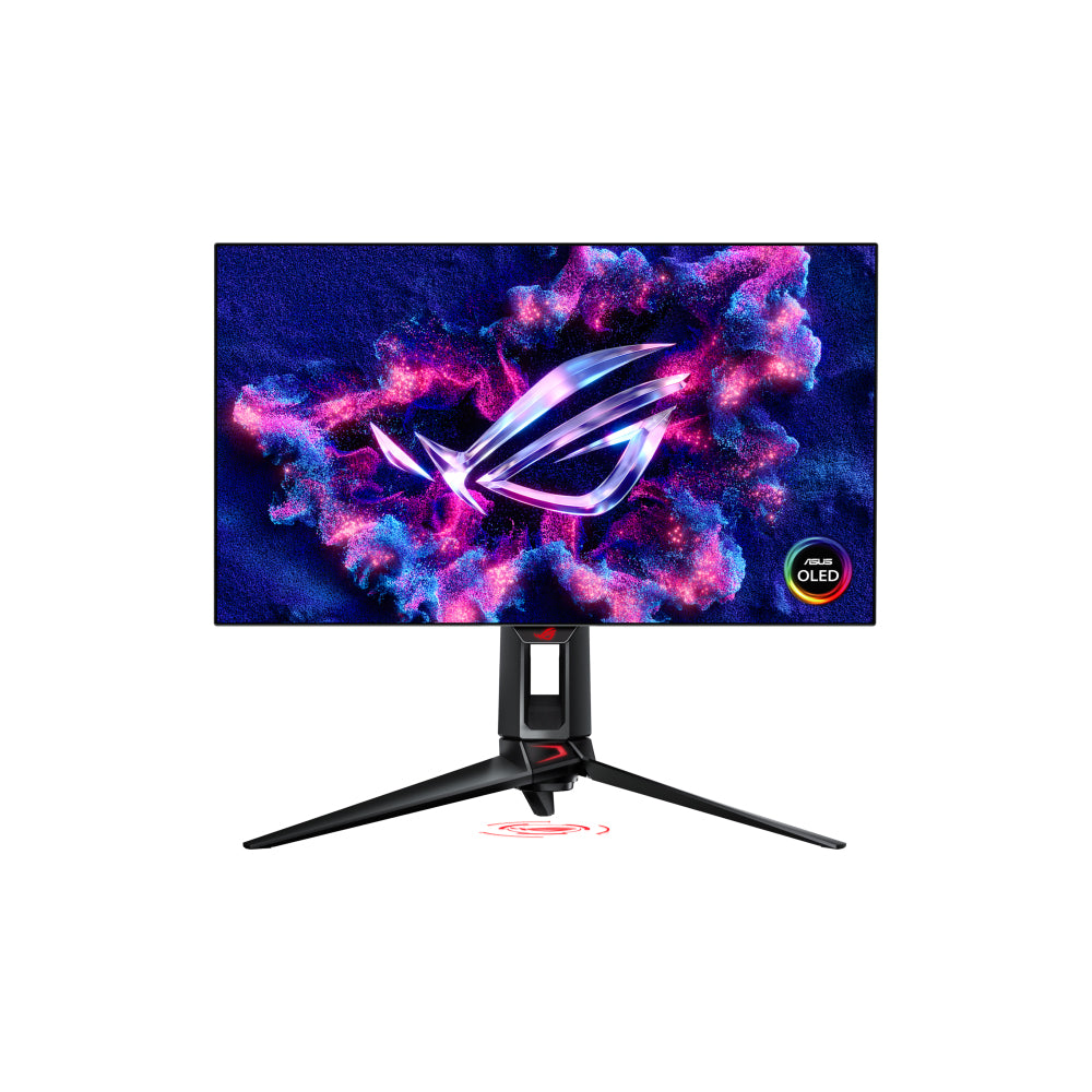 ASUS ROG Swift OLED PG27AQDP Gaming Monitor ? 27-inch, WOLED panel, 480 Hz, 0.03 ms, G-SYNC compatible, custom heatsink, AI Assistant, VESA DisplayHDR 400 True Black, uniform brightness, 99% DCI-P3, true 10-bit color, and DisplayWidget Center