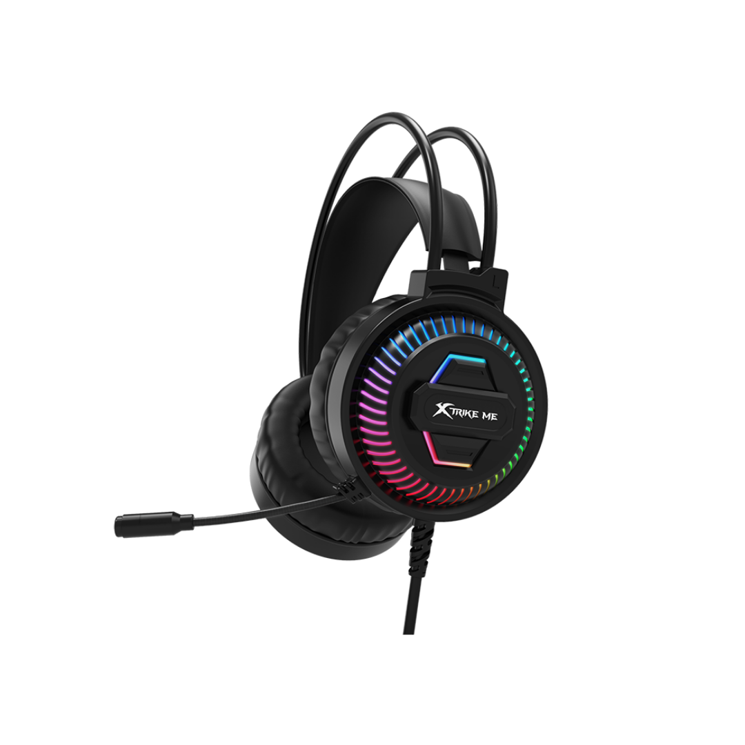 XTRIKE ME GH-510 RGB Wired Gaming Headset – 50mm Stereo Mic USB PC