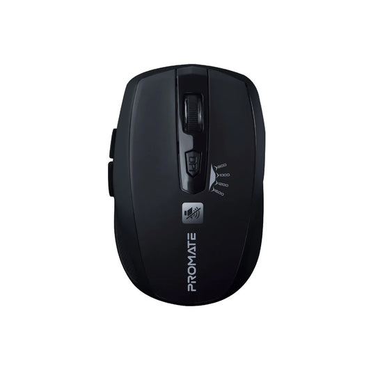 Promate Breeze Silent Switch Streamlined Wireless Mouse - Black