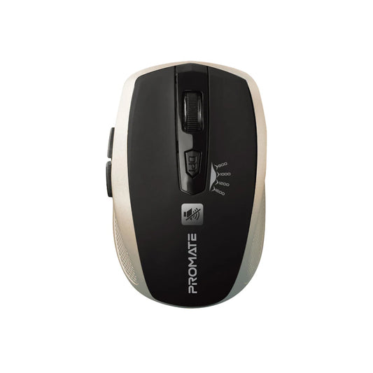 Promate Breeze Silent Switch Streamlined Wireless Mouse - Gold