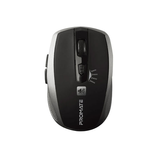 Promate Breeze Silent Switch Streamlined Wireless Mouse - Silver