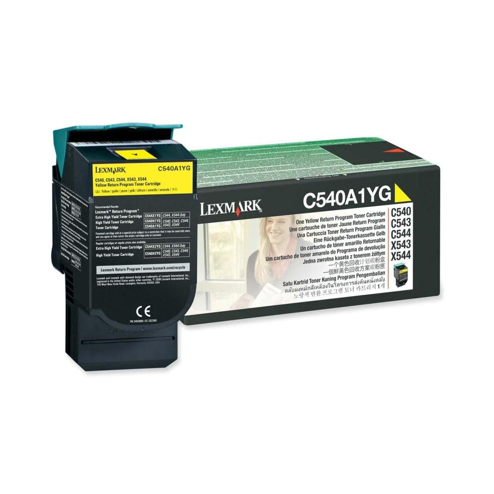 Lexmark C540 Yellow (C540A1YG) Toner Cartridge