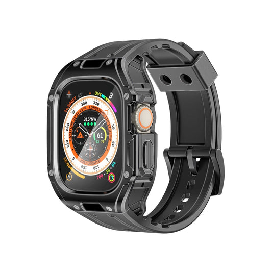 Promate CaseBand Durable Protection Watch Case with TPU Watch Band - Black